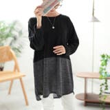 大きいサイズレディース チュニック 胸ポケットバイカラー切り替えプルオーバー | GOLDJAPAN　大きいサイズ専門店 | 詳細画像6 