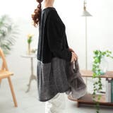 大きいサイズレディース チュニック 胸ポケットバイカラー切り替えプルオーバー | GOLDJAPAN　大きいサイズ専門店 | 詳細画像8 