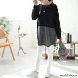 大きいサイズレディース チュニック 胸ポケットバイカラー切り替えプルオーバー | GOLDJAPAN　大きいサイズ専門店 | 詳細画像9 