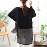 大きいサイズレディース チュニック 胸ポケットバイカラー切り替えプルオーバー | GOLDJAPAN　大きいサイズ専門店 | 詳細画像10 