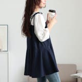 大きいサイズレディース チュニック フェイクレイヤードペプラムキャミチュニック | GOLDJAPAN　大きいサイズ専門店 | 詳細画像8 