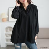 大きいサイズレディース チュニック プリーツ切り替えキーネックチュニック | GOLDJAPAN 大きいサイズ専門店 | 詳細画像8