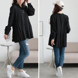 大きいサイズレディース チュニック プリーツ切り替えキーネックチュニック | GOLDJAPAN 大きいサイズ専門店 | 詳細画像10