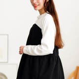 大きいサイズレディース チュニック ビスチェドッキングフリルネックチュニック | GOLDJAPAN 大きいサイズ専門店 | 詳細画像11