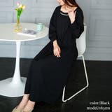 大きいサイズレディース ワンピース 胸元タックパール付きフレアワンピース | GOLDJAPAN 大きいサイズ専門店 | 詳細画像13