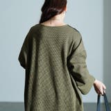 大きいサイズレディース ワンピース 異素材切り替えバイカラーワンピース | GOLDJAPAN 大きいサイズ専門店 | 詳細画像13