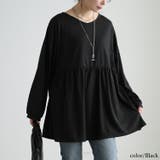 大きいサイズレディース チュニック Vネックペプラムチュニック | GOLDJAPAN　大きいサイズ専門店 | 詳細画像6 