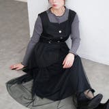 大きいサイズレディース ワンピース アシメ異素材ノースリーブワンピース | GOLDJAPAN　大きいサイズ専門店 | 詳細画像8 