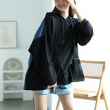 ブラック | 大きいサイズレディース トップス パーカー | GOLDJAPAN　大きいサイズ専門店