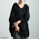 ブラック | 大きいサイズレディース チュニック 裾ドロストラグランパーカーチュニック | GOLDJAPAN 大きいサイズ専門店