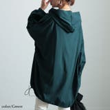 グリーン | 大きいサイズレディース チュニック 裾ドロストラグランパーカーチュニック | GOLDJAPAN 大きいサイズ専門店