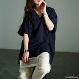 ネイビー | 大きいサイズ レディース チュニック | GOLDJAPAN 大きいサイズ専門店