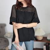 ブラック | 大きいサイズレディース トップス Tシャツ | GOLDJAPAN 大きいサイズ専門店