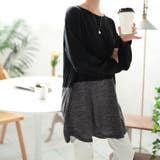 ブラック | 大きいサイズレディース チュニック 胸ポケットバイカラー切り替えプルオーバー | GOLDJAPAN　大きいサイズ専門店