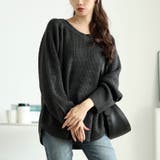 チャコール | 大きいサイズレディース トップス ニット | GOLDJAPAN　大きいサイズ専門店