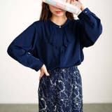 ネイビー | 大きいサイズレディース トップス ブラウス | GOLDJAPAN　大きいサイズ専門店