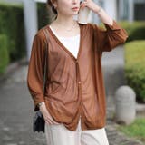 オレンジ | 大きいサイズ レディース カーディガン | GOLDJAPAN　大きいサイズ専門店