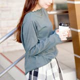 ブルー | 大きいサイズレディース トップス カットソー | GOLDJAPAN　大きいサイズ専門店