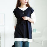 ネイビー | 大きいサイズ レディース チュニック | GOLDJAPAN　大きいサイズ専門店