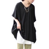 ブラック | 大きいサイズ レディース チュニック | GOLDJAPAN　大きいサイズ専門店