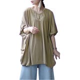 カーキ | 大きいサイズ レディース チュニック | GOLDJAPAN　大きいサイズ専門店
