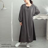 グレー×ブラック | 大きいサイズ レディース ワンピース | GOLDJAPAN　大きいサイズ専門店