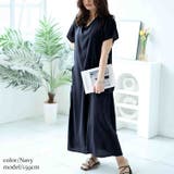 ネイビー | 大きいサイズ レディース ワンピース | GOLDJAPAN　大きいサイズ専門店