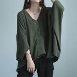 カーキ | 大きいサイズレディース トップス カットソー | GOLDJAPAN　大きいサイズ専門店