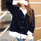 ネイビー | 大きいサイズレディース トップス シャツ | GOLDJAPAN　大きいサイズ専門店