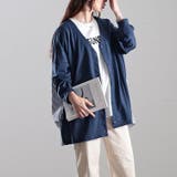 ネイビー | 大きいサイズレディース トップス カーディガン | GOLDJAPAN　大きいサイズ専門店