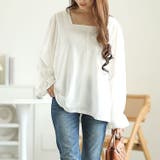 オフホワイト | 大きいサイズレディース トップス カットソー | GOLDJAPAN　大きいサイズ専門店