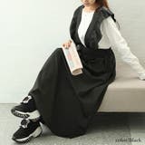 ブラック | 大きいサイズレディース ワンピース フリルジャンパースカート | GOLDJAPAN　大きいサイズ専門店