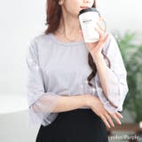 パープル | 大きいサイズ レディース トップス | GOLDJAPAN　大きいサイズ専門店