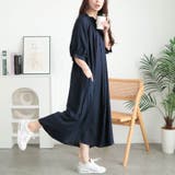 ネイビー | 大きいサイズ レディース ワンピース | GOLDJAPAN　大きいサイズ専門店