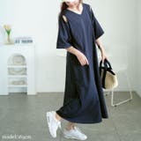 ネイビー | 大きいサイズ レディース ワンピース | GOLDJAPAN　大きいサイズ専門店