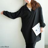 ブラック | 大きいサイズ レディース チュニック | GOLDJAPAN　大きいサイズ専門店