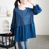 ネイビー | 大きいサイズ レディース チュニック | GOLDJAPAN　大きいサイズ専門店