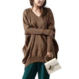 モカ | 大きいサイズレディース チュニック コットンニットドルマンコクーンチュニック | GOLDJAPAN 大きいサイズ専門店