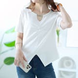 ホワイト | 大きいサイズレディース トップス Tシャツ | GOLDJAPAN　大きいサイズ専門店