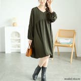 グリーン | 大きいサイズレディース ワンピース チュニック | GOLDJAPAN　大きいサイズ専門店