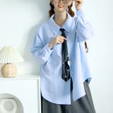 ブルー | 大きいサイズレディース トップス シャツ | GOLDJAPAN　大きいサイズ専門店