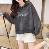 チャコール | 大きいサイズレディース トップス パーカー | GOLDJAPAN 大きいサイズ専門店