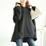 ブラック | 大きいサイズレディース トップス パーカー | GOLDJAPAN　大きいサイズ専門店