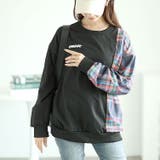 ブラック | 大きいサイズレディース トップス スウェット | GOLDJAPAN　大きいサイズ専門店