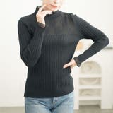 ブラック | 大きいサイズレディース トップス ニット | GOLDJAPAN 大きいサイズ専門店