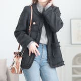 ブラック | 大きいサイズレディース アウター ジャケット | GOLDJAPAN 大きいサイズ専門店