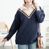 ネイビー | 大きいサイズレディース トップス シャツ | GOLDJAPAN　大きいサイズ専門店