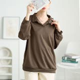 ブラウン | 大きいサイズレディース トップス スウェット | GOLDJAPAN　大きいサイズ専門店