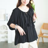 ブラック | 大きいサイズ レディース トップス | GOLDJAPAN　大きいサイズ専門店