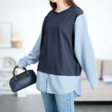 ブルー | 大きいサイズ レディース トップス | GOLDJAPAN　大きいサイズ専門店